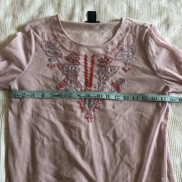 The Limited Embroidered & Beaded Sheer Mesh Top - Picture 5 of 7